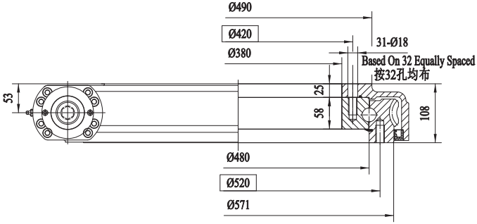 WE19回轉驅動圖紙