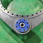 因空間限制而特殊設計的S-I-O-0641齒輪式回轉驅動