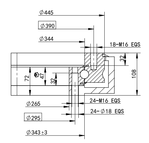 WZ-0343-2雙蝸桿回轉驅動圖紙