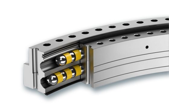 雙排球回轉支承模型圖